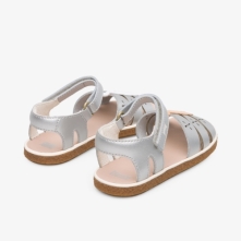 Camper Twins Kids Sandals US-97120 Silver / White USA Online